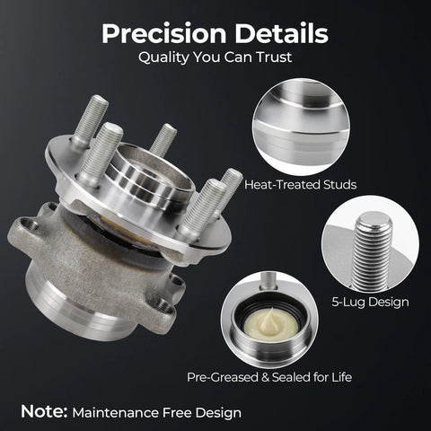 Rear Wheel Hub Bearing Assembly 512518 For Subaru Crosstrek Forester Impreza 2012 2018 With ABS Magnetic Ring 5 Lug close-up