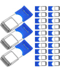 100 Pcs Spring Clips Snap Downlight Mounts For Garage Fixtures LED Strip Light Accessories Blue Built Tough Iron Springs For A Tight Hold