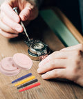 Watch Oiler Pen Kit For Precision Repair Oil Filling Tool With Cup For Accurate Application Reducing Friction And Extending Gear Lifespan Pro Level Watchmaking Essentials in use