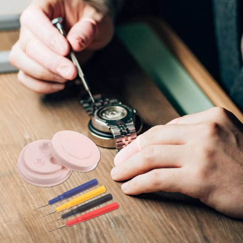Watch Oiler Pen Kit For Precision Repair Oil Filling Tool With Cup For Accurate Application Reducing Friction And Extending Gear Lifespan Pro Level Watchmaking Essentials in use