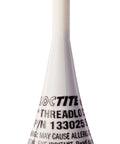 Medium strength automotive thread locker in white capsule for high temperature applications and oil tolerance.