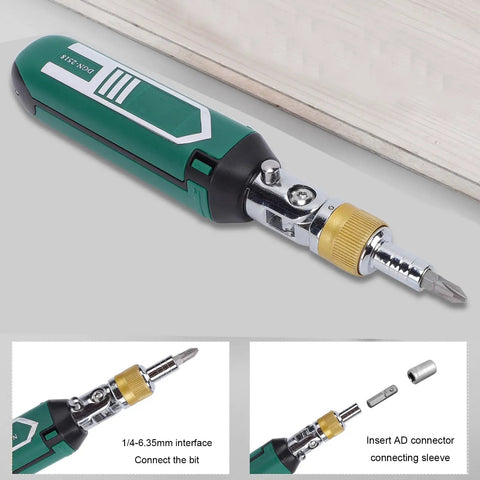 Ultimate 14 In 1 Ratchet Set With Adjustable 0 To 180 Degrees Angle For Tight Spots, Heavy Duty Screw Drill Bit Kit Includes 9 Bits Plus 5 Sockets For Home Repair Auto Maintenance Jobs The Total Fixer Upper That Gets It Done Right. 14-in-1 CRV ratchet handle with 1/4-6.35mm bit interface