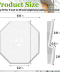 Outdoor Light Siding Mount Kit White Octagon Block For Vinyl Siding 6.57 Inch Light Mounting Block Easy Install Weatherproof Siding Block Compatible With T111 And HardiePlank For 4 To 10 Inch Siding Heights. White octagon vinyl siding mount block, 6.6 in, for outdoor light fixture installation