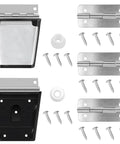 Cooler Hinges And Latch Replacement Kit For Igloo Coolers, stainless steel hinges, latches with screws for durable repair