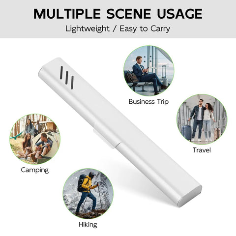 Sturdy Aluminum Travel Toothbrush Case With Dual Ventilation, Grab And Go Toothbrush Holder for travel, school, camping, business trips