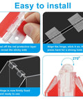 Installation guide for Heavy Duty Clear Plastic Hinges 65X40Mm 4 Pack Impact Resistant Acrylic Pivot Hardware.