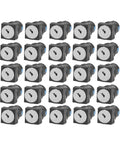 25 Pcs Key Selector Switch Self Locking Silver Metal 2 Positions Machine Tools With Keys And Seal Ring Durable Build Performance Industrial Grade Equipment Big Time Pros Need Zero Headaches Fast Easy Install No Brainer Deal, 25-pack
