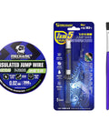 3 In 1 Jump Wire Solder Paste Kit For PCB Repair Pro Grade Flux 183-210 C With FJ202 0.02mm wire and brush