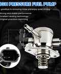 EP1028 High Pressure Fuel Pump Plug And Play Compatible With 2010 To 2017 2 4L Buick LaCrosse Regal Verano Chevy Equinox Malibu GMC Terrain Direct Injection Fuel Pump Assembly Part Numbers 12641847 And 12639694, highlighting strong performance and excellent sealing technology
