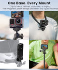 Hella Tight Magnetic Quick Release Adapter With Mechanical Lock And Quarter Inch Thread compatible with various mounts