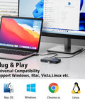 USB 3.0 Switcher For Two Computers Share Four USB Devices Like Mouse Keyboard Printer And Scanner Across Mac Windows Linux