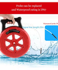 Bullseye Accuracy Heavy Duty Stud Finder And Wall Scanner For Metal Pipes PVC Plumbing Blockages with waterproof probe and handle.