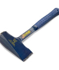 Top Shelf 14 Inch Wood Splitting Maul With Forged Steel Head And Kickless Grip Built To Slice Through Hardwood Without Giving You Blisters, blue rubber grip
