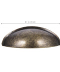 Antique Bronze Wardrobe Handles 4 Pack Semicircle Drawer Pulls For Cabinets And Furniture Hardware Vintage Style Vibe Easy Install