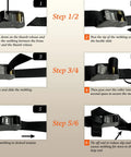 Instructions for using Handle And Haul Two Handle Moving Straps With Cam Buckle Adjustable System for lifting heavy objects.
