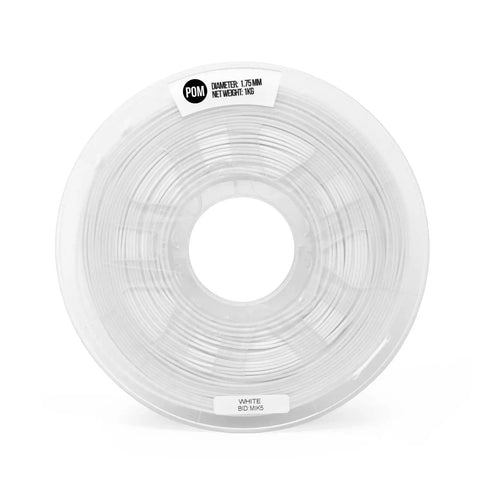 White Acetal Pom 1.75Mm 3D Printer Filament 1Kg Delrin Spool For Slick Low Friction Prints And Knockout Strength Gears Built Different Quality For Serious Maker Runs