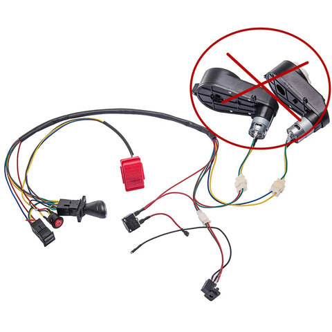 Kids Electric Car DIY Kit With Wires Switch Pedal And Overload Protector For Build Your Own Ride On Toy Car No Battery Needed Easy