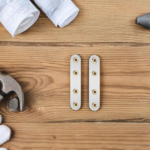 Flat Mending Plates 18 Pack Stainless Steel Brackets Easy Install No Sweat Heavy Duty Metal Joining Plates For Furniture