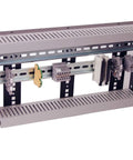 5U Rackmount DIN Rail Panel With 3.78 Inch Low Profile Depth Built Tough From 14 Gauge Steel, removable DIN rail, PVC wire duct