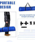 Four Piece Dog Agility Kit For Indoor Outdoor Play With Adjustable Jump Bars Up To 37 Inches, includes portable carry bag