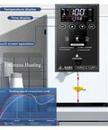 Digital display and touch screen controls of the Straight Up Instant Hot Water Dispenser Tankless Electric Heater 2500W.