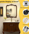Industrial Black Wall Sconces Set of 2 beside bathroom mirror, vintage style bar lights with E26 E27 base, UL listed, antique look.