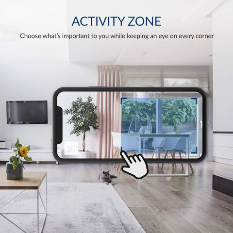 1080P Indoor Security Cam 4 Pack With AI Detection And Activity Zones Home Surveillance System Compatible With Alexa