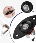 Road Ready 1/4 Mono Guitar Jack Plate Replacement Built Tough With Heavy Duty Steel Casting And Spot On 3/8 Inch Mounting Spacing, detailed view.