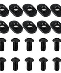 Slide In T Track Nuts 1/4-20 For T Slot Track Kit With 1/4-20 X 1/2 Inch Bolt Black Zinc Finish 20 Pieces Heavy Duty Hardware