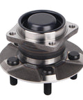 Front view of a Rear Wheel Hub And Bearing Assembly For 2003 To 2008 Pontiac Vibe, 2000 To 2005 Toyota Celica, 2003 To 2008 Corolla And Matrix FWD Non ABS Premium Replacement With OE Grade Fit For Smooth Operation And Long Lasting Durability For Your Ride