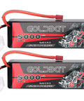 LiPo RC Battery Pack 11.1V 5000mAh 3S 50C With Hard Case And T Connector For Emaxx Axial RC Cars Trucks Buggy Truggy Hobby 2 Pack