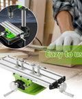 12.2 Inch Mini Milling Machine Worktable with X Y Compound Slide for Drilling Press and Bench Drill, aluminum alloy construction