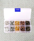 Awesome Healifty 300Pcs 4Mm Plastic Cord End Caps For Satin Cord And Lace. Super Sturdy Jewelry Findings To Make Killer Bracelets Earrings And Tassels. The Ultimate DIY Jewelry Accessory Kit With Glue-In Tips That Look Totally Pro And Ready To Fly Off. 300Pcs 4mm plastic glue-in cord end caps in assorted colors in a compartment box