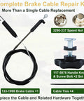 Upgrade Your Ride With This Premium Fwppet 133-1998 Brake Cable Repair Kit Perfectly Made For Toro TimeMaster Mowers To Fix Blade Engagement And Control Cables Like A Pro. Complete brake cable repair kit with cable, knobs, speed nuts, and zip ties