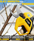 Brushless Electric Pruning Shears Cordless Garden Power Tool With LCD Display And SK5 Blades, cutting tree branch
