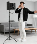 Microphone Isolation Shield With Foam Panel And Pop Filter Foldable Tripod Stand For Easy Setup Space Saving Studio Shield for home recording