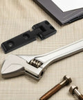 Beefed Up Heavy Duty Forklift Engine Cover Hinge Kit With Mounting Left And Right Sides, black hinge and tools on fabric
