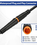 Best Bet Half Twist Throttle 3 Pin For 12 72V E Bike Ebike With Waterproof Extension Cable Male Connector