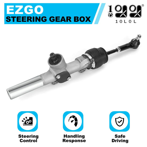 Golf Cart Steering Gear Box Assembly For EZGO TXT 2001 Up Gas And Electric Models Replaces OEM Part Numbers 70964G01 70964G02