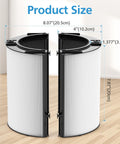2 Pack 360 Degree Glass HEPA And Activated Carbon Filter Replacement size dimensions for HP1 HP2 TP09 HP4A PH01 PC1 Air Purifiers