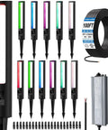 12-pack 5W RGB Low Voltage Path Lights For Outdoor Landscape Lighting 12 To 24 Volt With Auto On Off Waterproof Design