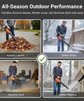 Universal 2X Turbo Nozzle Air Booster Attachment For Leaf Blowers used for leaves, snow, dust, and gutter cleaning in all seasons