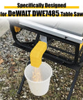 Dust Port Adapter For DWE7485 Table Saw With Easy Install And No Tools Needed Compact Plastic Dust Collector With Hook