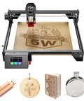 Powerful 5W Laser Engraver With 3.5 Inch Touch Screen, Offline App Control, 400x400mm Working Area, 0.08mm Spot, High Precision Cutter