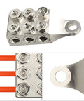 Slick Pro Grade Heavy Duty 12 Way Battery Terminal Distribution Block Featuring M8 M5 And 5 16 Screw Threads, showcasing M8 studs.
