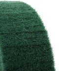 Close-up of 320 Grit Non Woven Nylon Flap Wheel Disc for Metal Polishing and Rust Removal, 6 Inch 150mm Green Buffing Tool