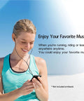 Woman using 32GB Portable MP3 Player With Speaker, Dope HiFi Lossless Sound, Built-In Earphones, 1.8 Inch HD Screen, outdoor setting