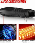 Dual Temp Hot Air Gun For Crafting With 6.6 Feet Cord Reflector Nozzle Overload Protection And Two Heat Settings 482F And 662F