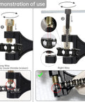 Demonstration of Chain Breaker Tool For 420 428 520 525 528 530 Chains with usage instructions and correct link removal.