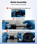 VEVOR 25-piece bicycle bearing press kit with adapters and wrenches for wheel hub bearing installation